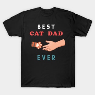 Best cat dad ever - Father vintage cat dad ever gift T-Shirt